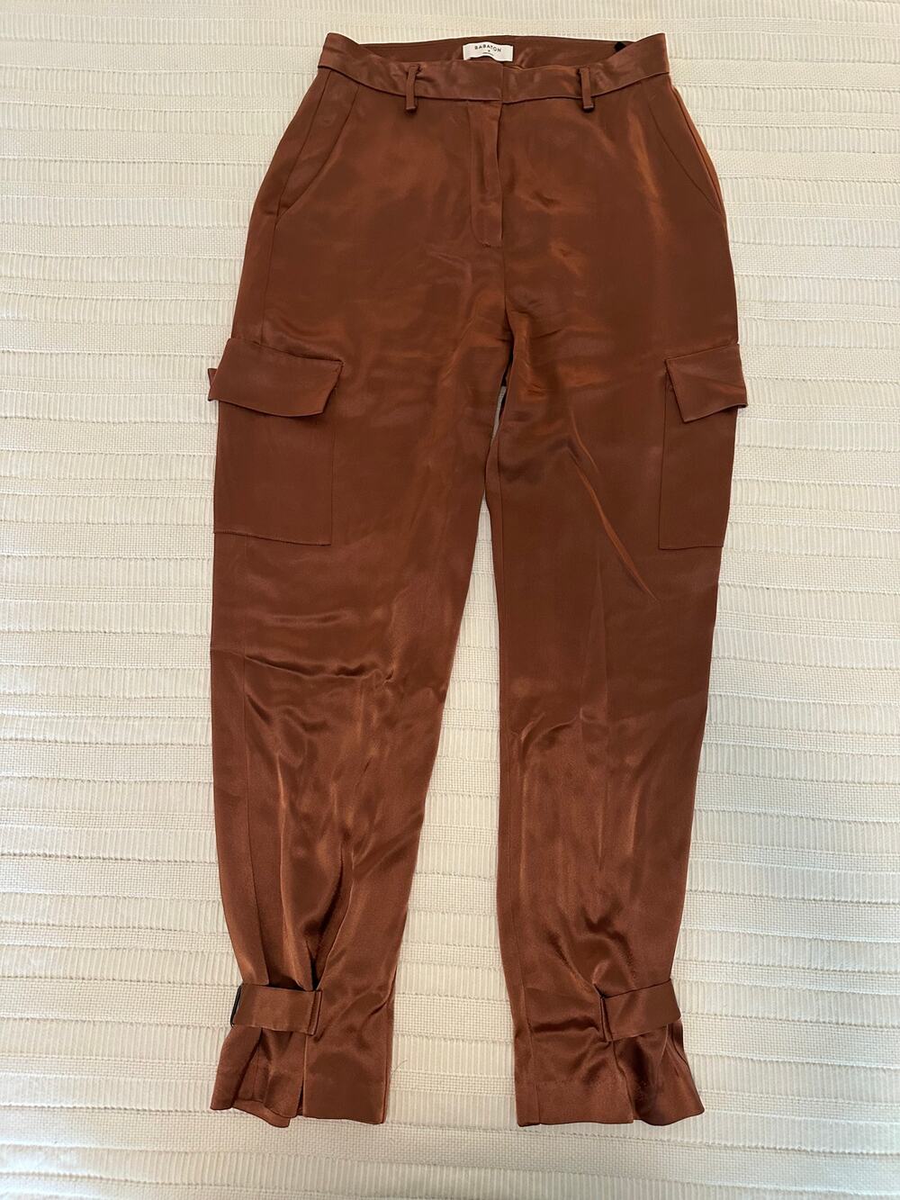 NWOT Babaton 4 Refined Satin Cargo Pants